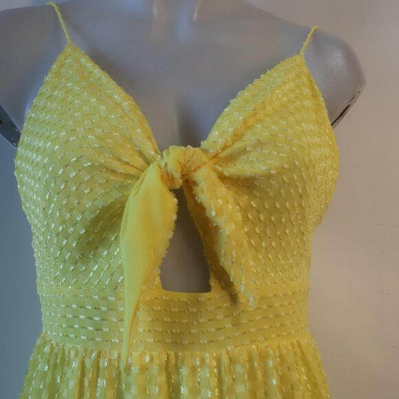 NWT Womens Alice + Olivia Sunflower Yellow Maxi Dress 2 - Picture 3 of 8